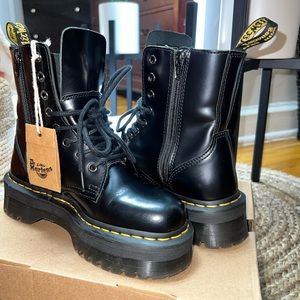 Dr. Matens JADON BOOT SMOOTH LEATHER PLATFORMS